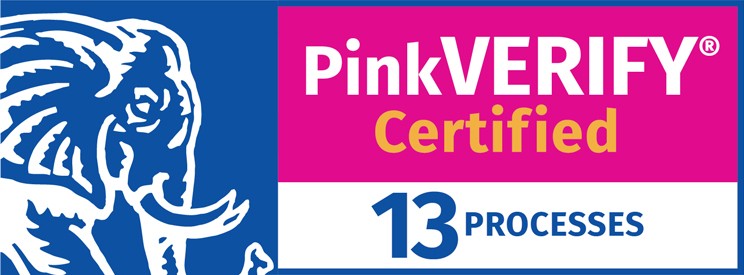PinkVERIFY 13 processes logo